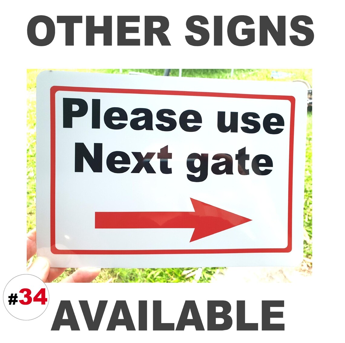 Electric Gate Farm Property Gate Sign - Etsy