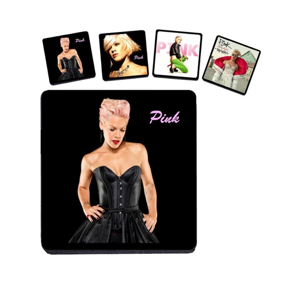 Pink Singer SET de 4 Coasters