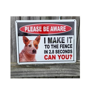 Red Heeler cattle dog sign