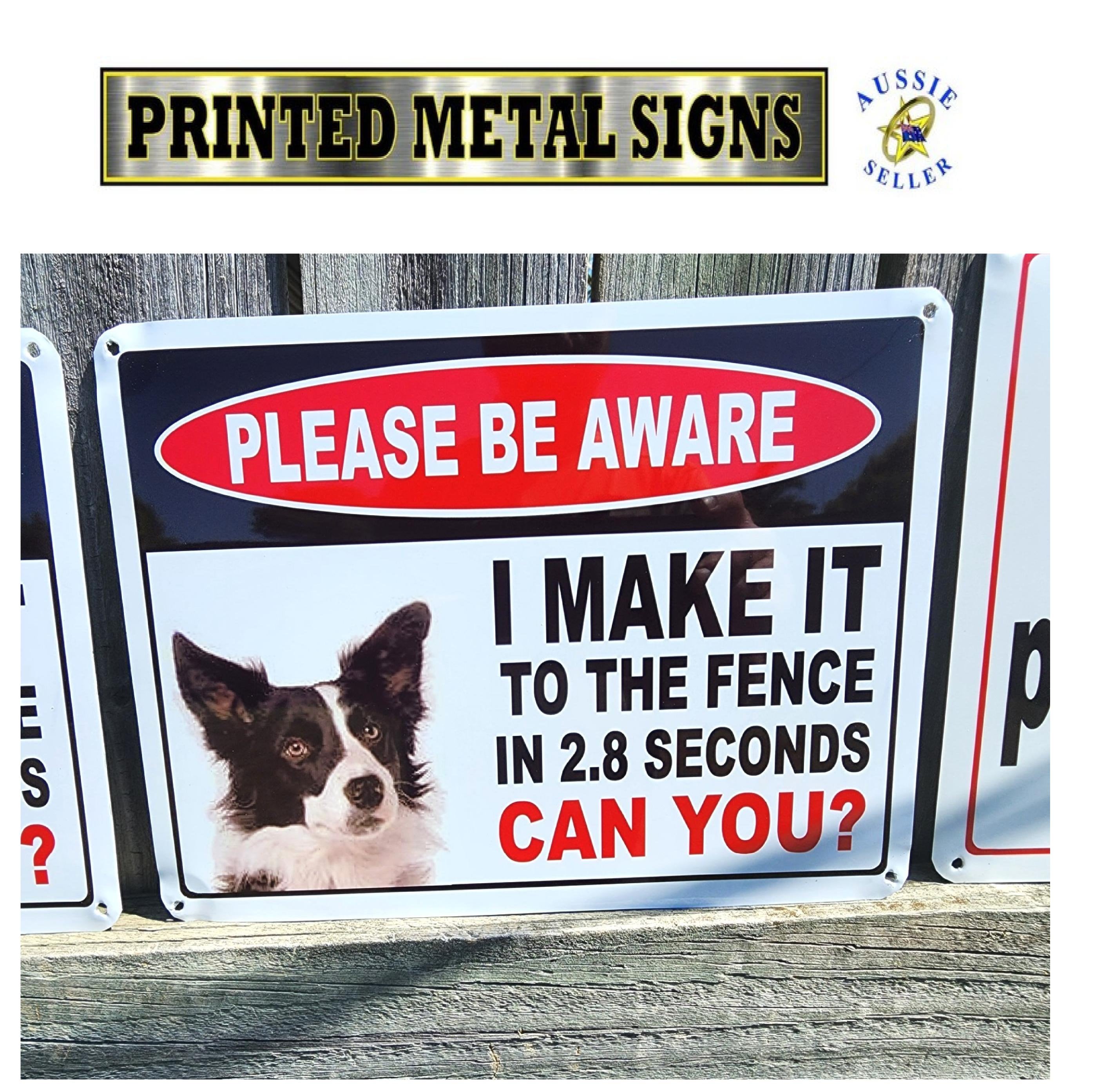 Danger BORDER COLLIE zone Targa cartello metallo attenti al cane metal sign (15X20