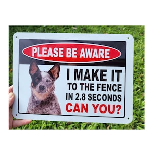 Blue Heeler cattle dog sign