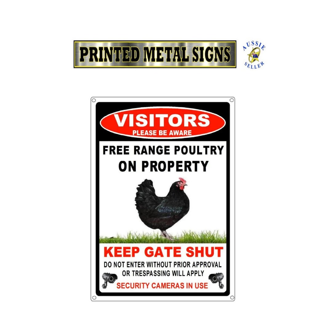 Poutry Sign Poultry Black Hen Farm Sign - Etsy