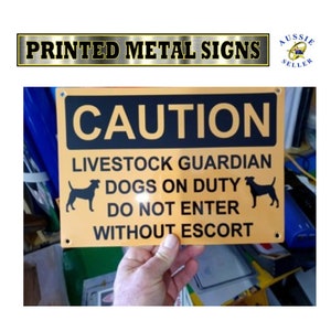 Livestock Guardian Dogs farm sign.