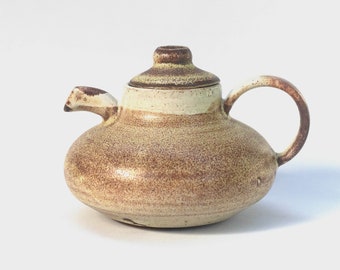 Rustic mini ceramic tea pot