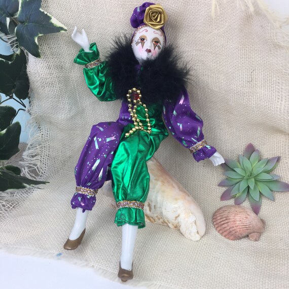 porcelain jester doll