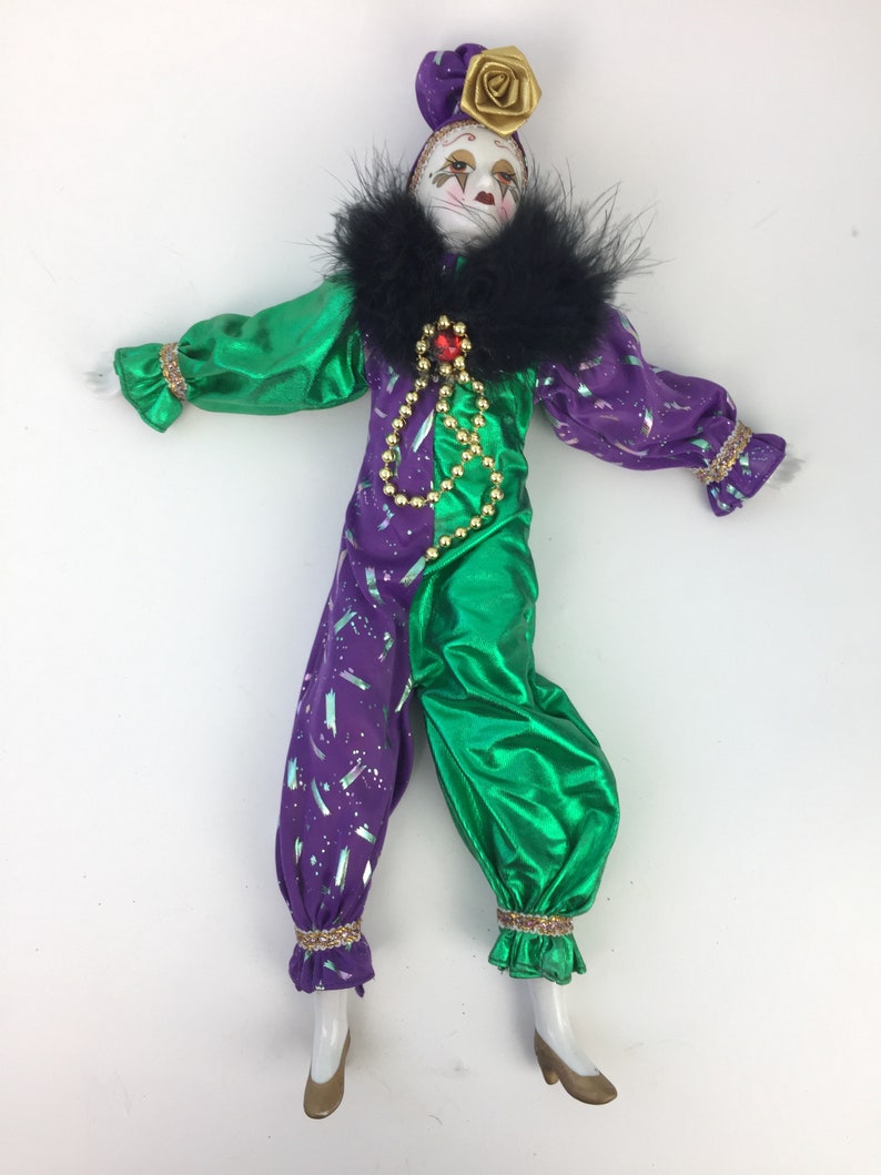 porcelain jester doll