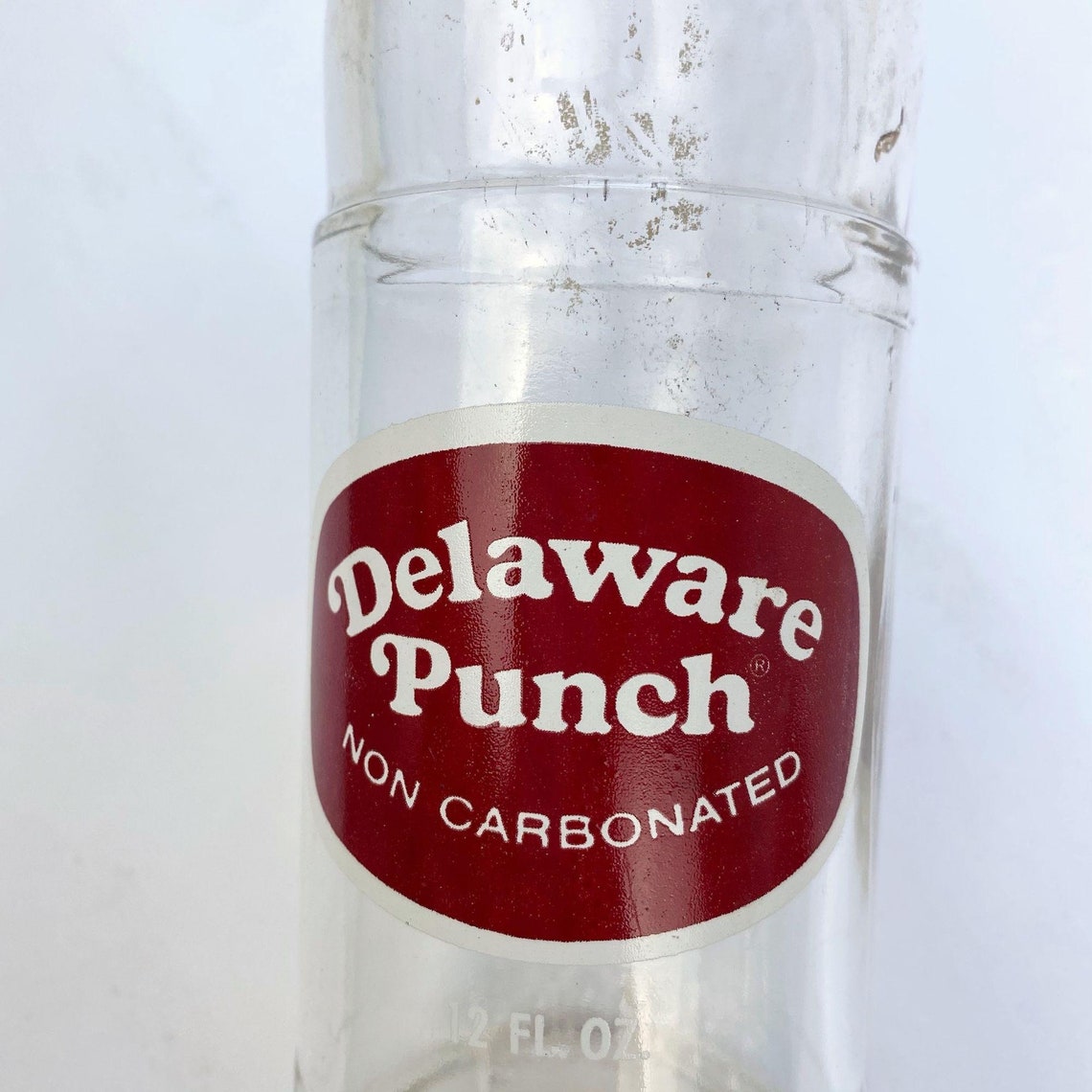 Delaware Punch Soda Pop Bottle 12 fl vintage collectible clear Etsy