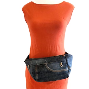 Upcycled Denim Hip Bag: Handmade Nudie Jeans Sling Bag
