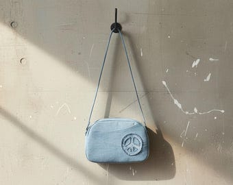 Upcycled Denim Bag: Unique Handmade Eco-Friendly Shoulder Purse