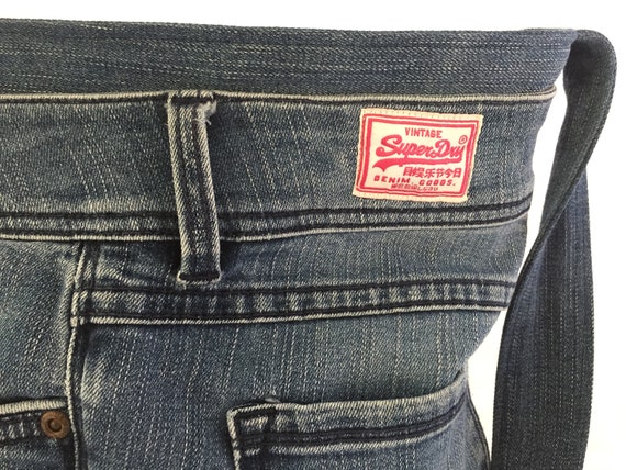 Recycled Vintage Superdry Jeans Denim Shoulder / - Etsy
