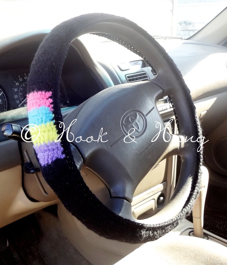 Crochet Steering Wheel Cover PATTERN ONLY | Etsy