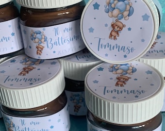 Nutella mini - barattolino personalizzato • Nascita, battesimo, compleanno bambino