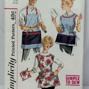 Simplicity Retro Vintage Apron Pattern #3206 Uncut