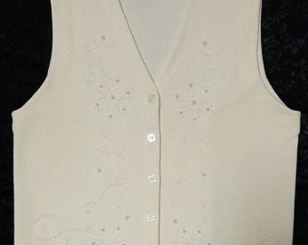 Vintage Rafaella Embellished Vest