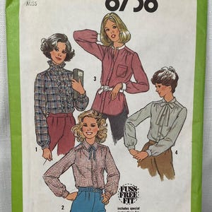 Lot of 4 Vintage Simplicity Sewing Patterns Top Skirt Jacket Size 12
