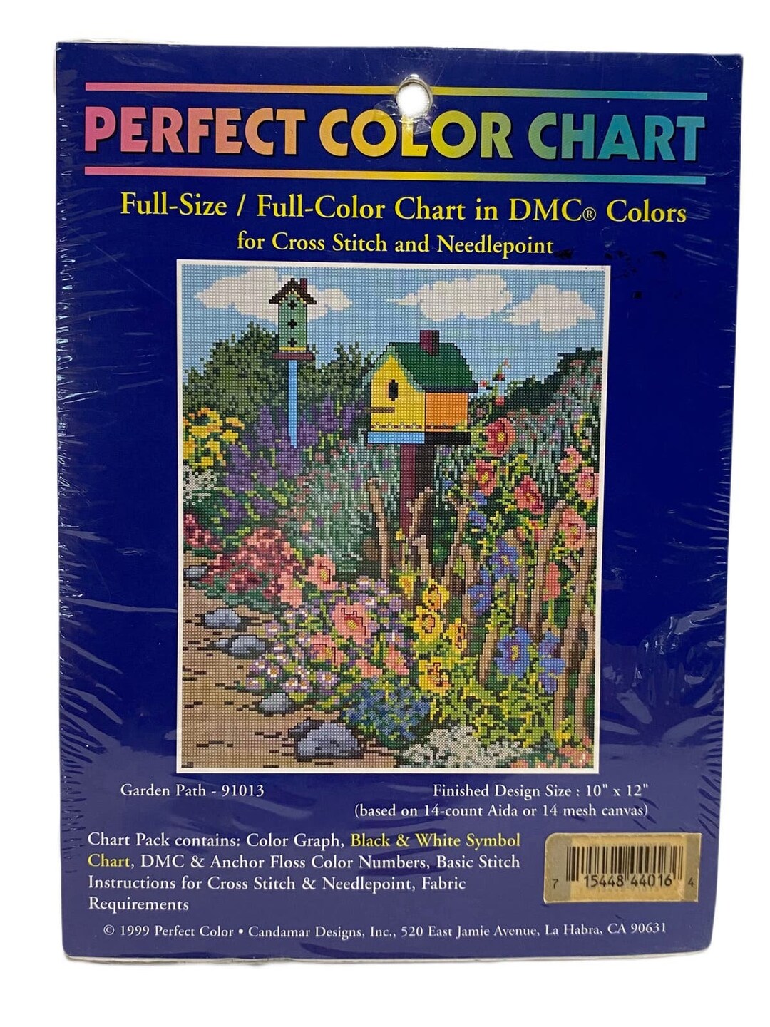 Vintage Perfect Color Chart “ Garden Path” Chart Only - Etsy