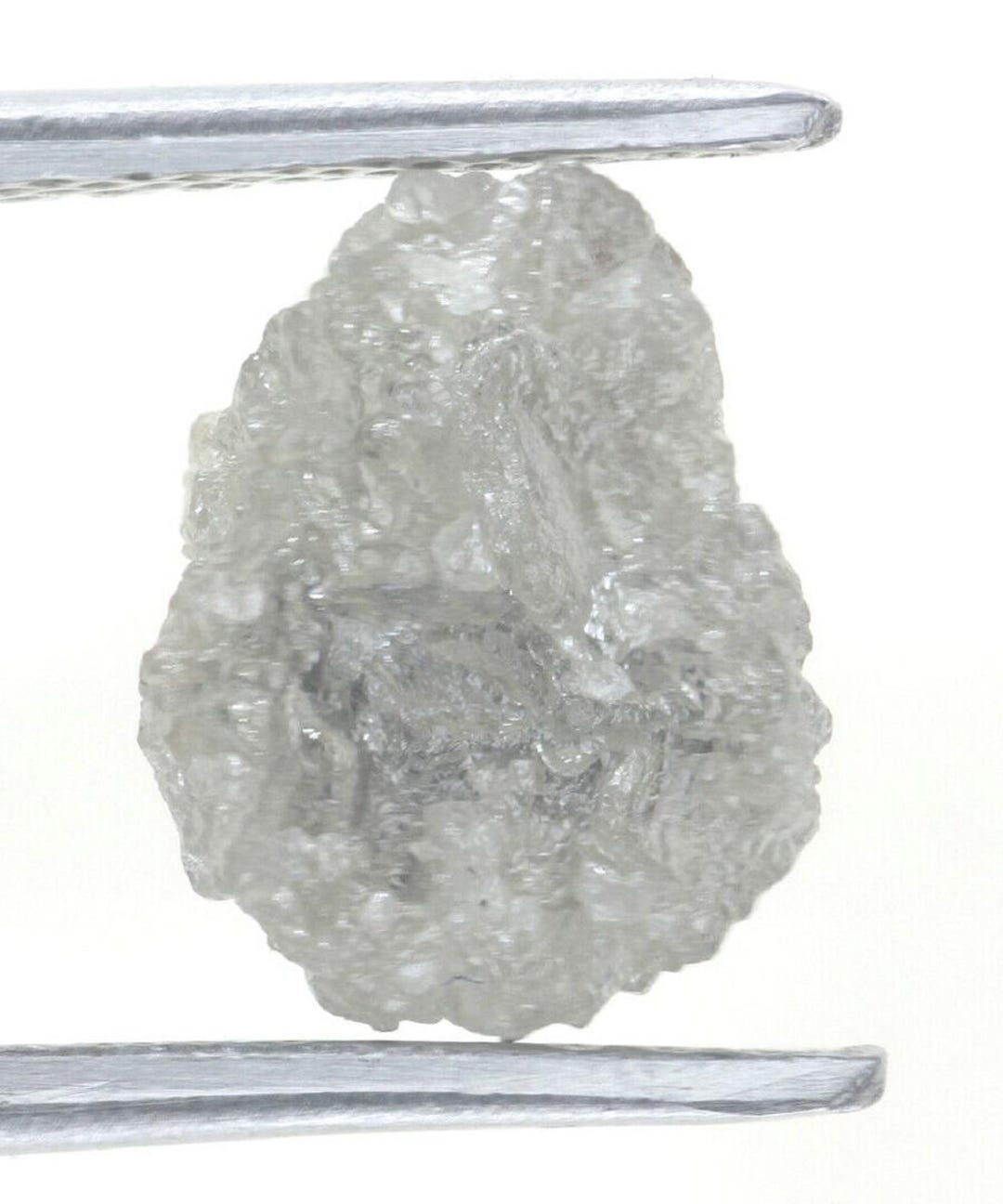 3.00 Carat Natural Rough Diamond big Fancy Silver Color Uncut Diamond ...