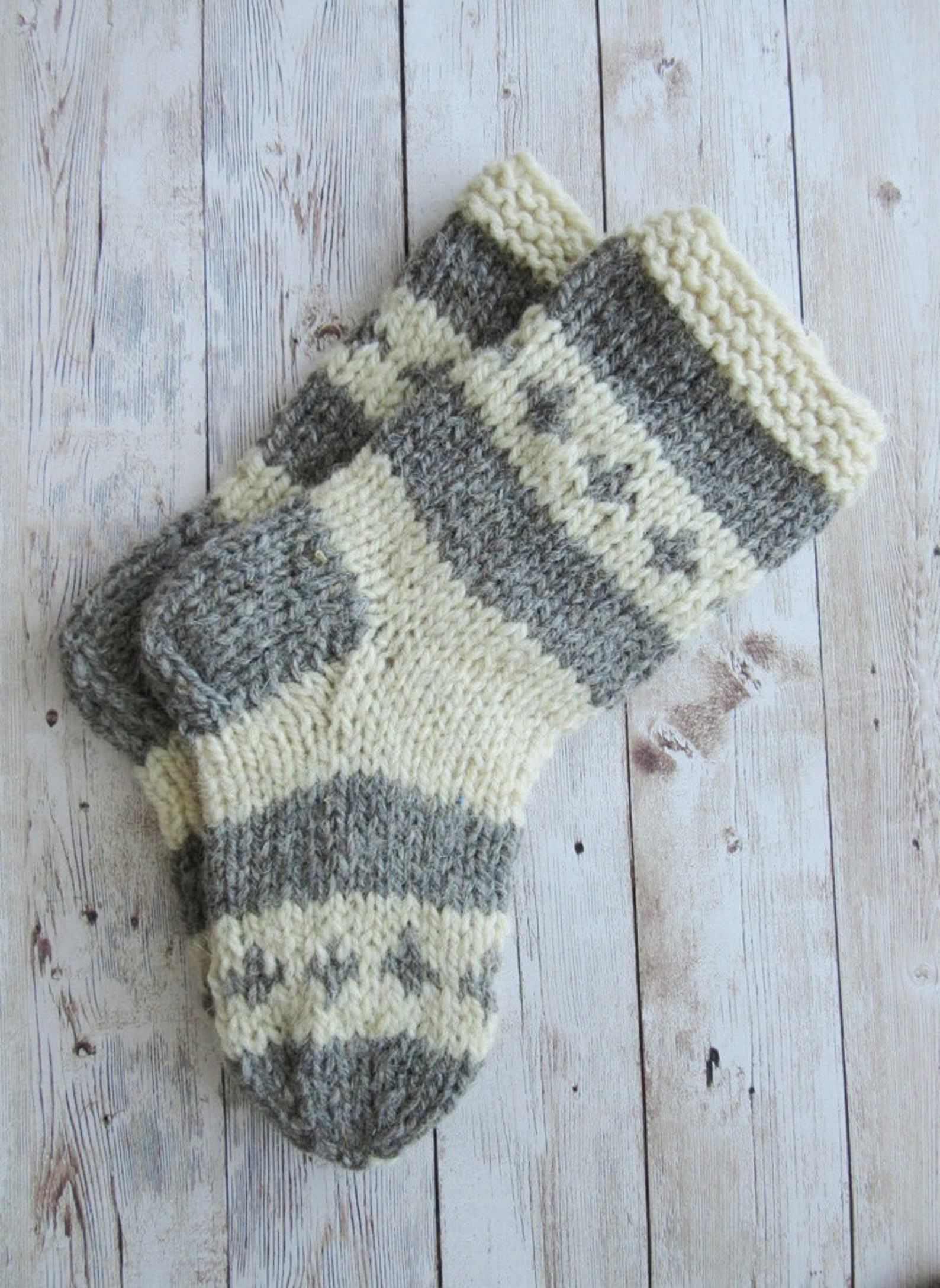 Kids Wool Socks Chunky Hand Knit Socks for Children Toddler Etsy