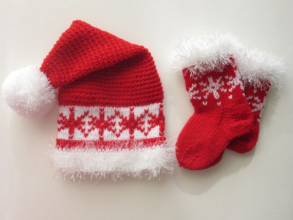 baby santa socks