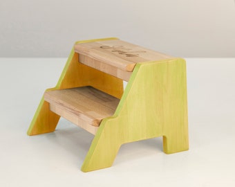 Step Stool for Kids, Kids Step Stool, Wooden Step Stool, Wood Step Stool, Bathroom Step Stool, Child's Stool, Kid's Bathroom Stool