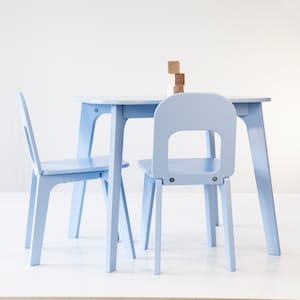 First table and chairs set for toddlers, kids play table, homework table, montessori furniture set, education furniture, gift from grandma