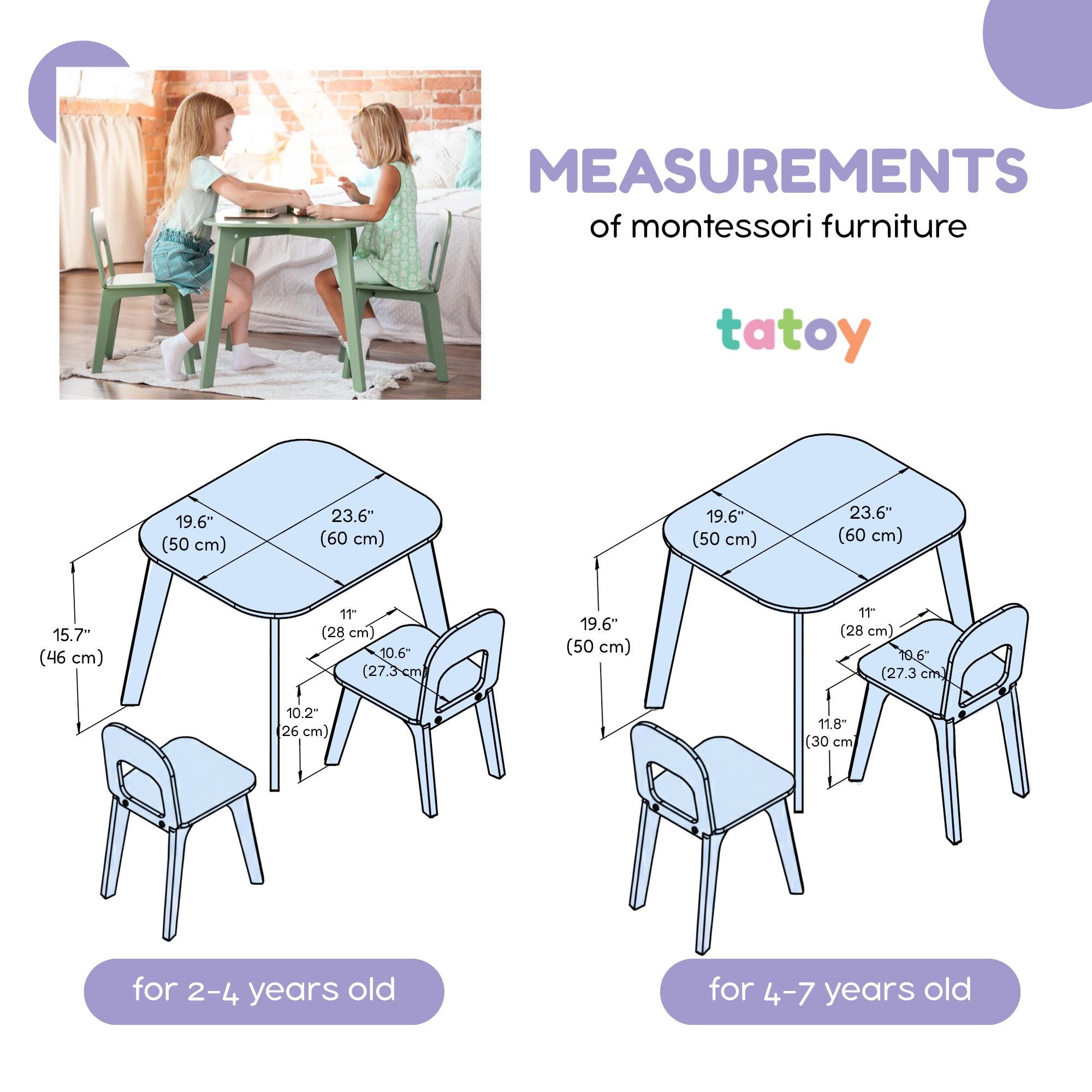 Safety First Table First Table and Chairs Set for Toddlers, Kids Play Table, Homework ...