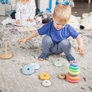 Colorful Ball Classification Stacking Cups | Kids Hand-Eye Coordination