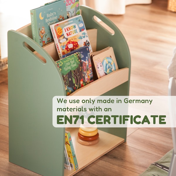 Estanterías para guardería, estantería Montessori para niños pequeños, organizador de libros Waldorf, estantería para juguetes, almacenamiento para sala de juegos