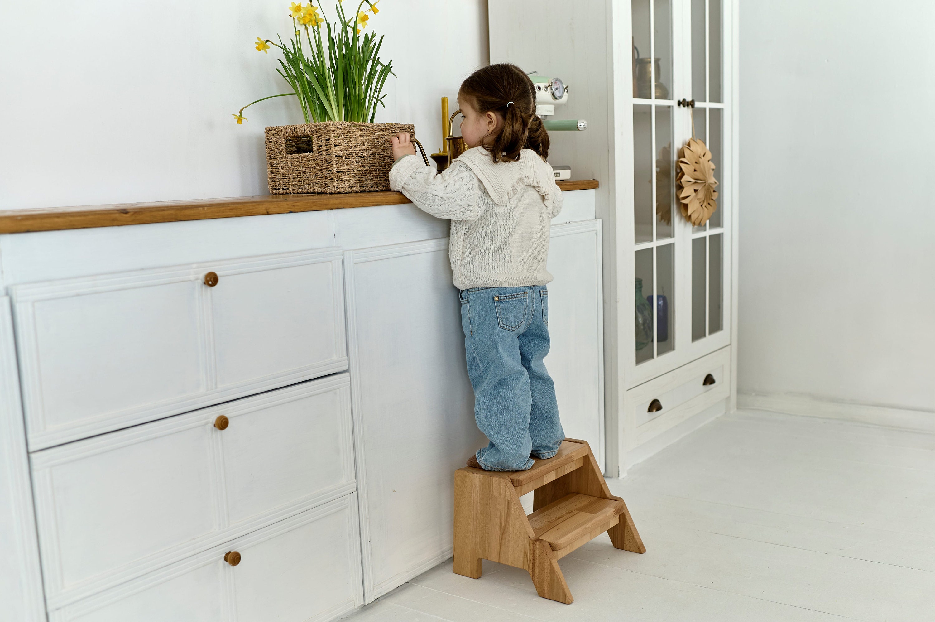 Montessori Step Stool With Kids Name, Custom Step Stool With Name ...