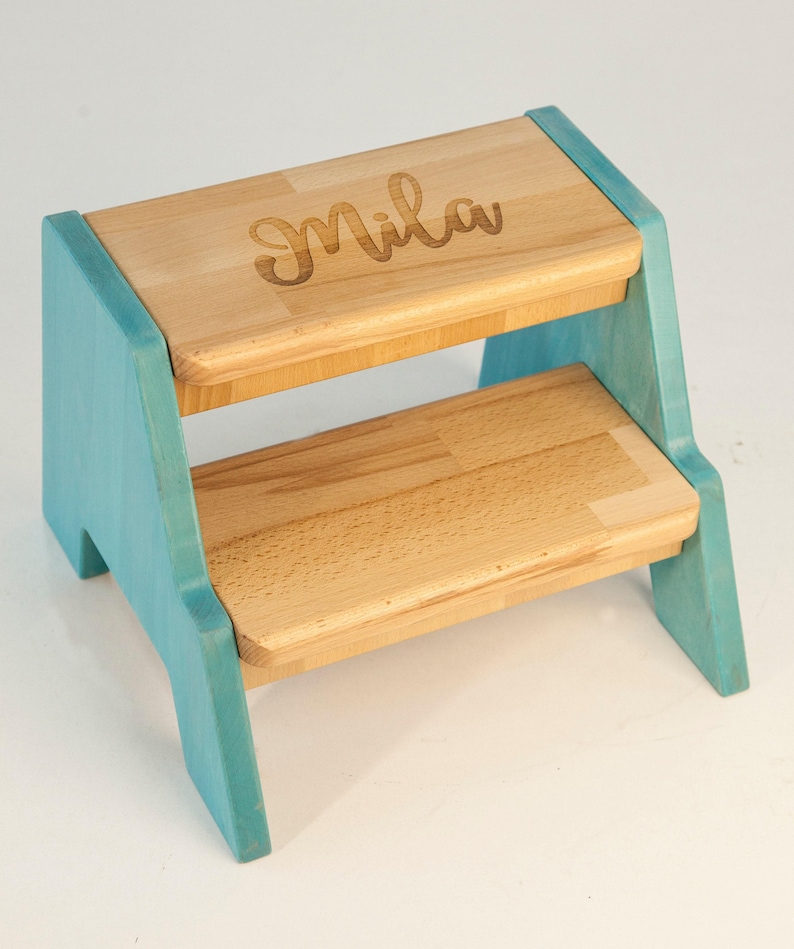 Toddler Step Stool With Engraved Name, Personalized Step Stool for Kids ...