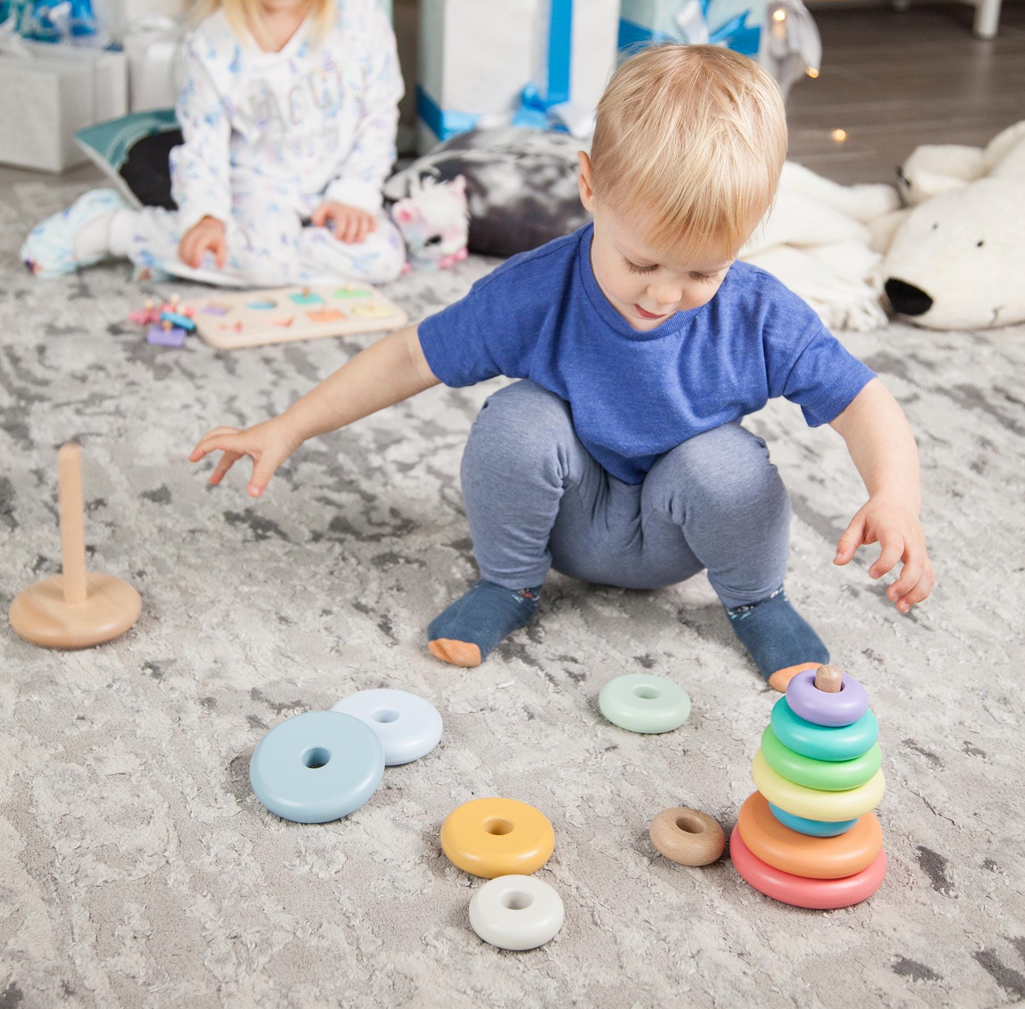 Wooden Stacking Toy, Stacker Toys, Toddlers Toys, Wood Toys, Stacking ...