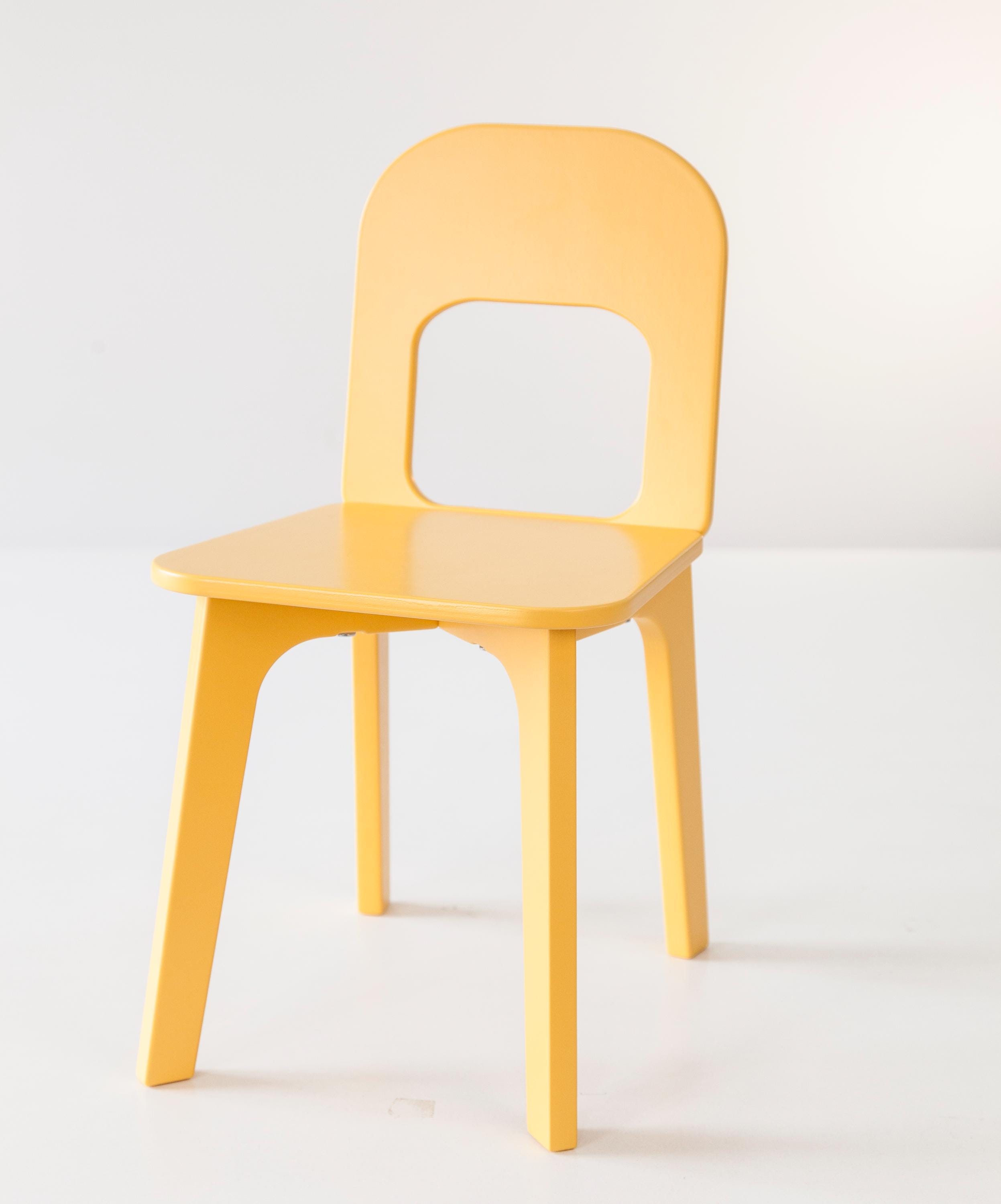 Chaise Jaune Pour Garderie, Chaise De Chambre D'enfant Minimaliste, Jardin D'enfants Montessori, Ma Première Chaise, Cadeau Noël Du Père