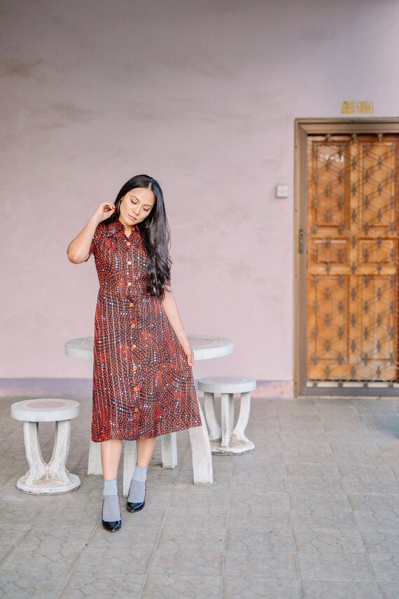 Vintage Red Dress - image 1