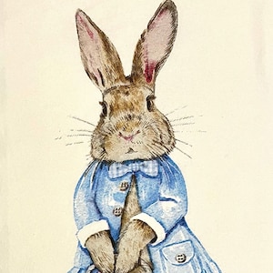 3 Decoupage Hostess Servietten, Peter Rabbit Stil Osterhasenkorb, 40 cm x 30 cm ungefaltet