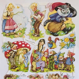 RELIEVES DE CHATARRA Cuentos de hadas (1 hoja) #7027 - Troqueles en relieve - Hecho en Alemania