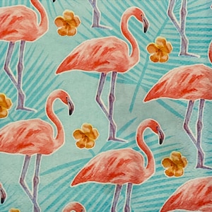 3 Decoupage Beverage Napkins, Island Pink Flamingos, 10&quot;x10&quot; Unfolded