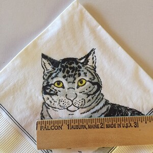 3 Authentic Vintage Beverage Decoupage Napkins Nathaniel Currier The Favorite Cat Metropolitan Museum of Art MMA, 10 x 10 image 4