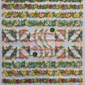 SCRAP RELIEFS Mini rosas flores (1 hoja) n.º 7321 - Troqueles en relieve - Fabricados en Alemania