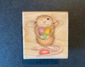 NEU Stampability HMD1007 Haus-Maus Mudpie hält Gummibärchen Holz Stempel, 2003