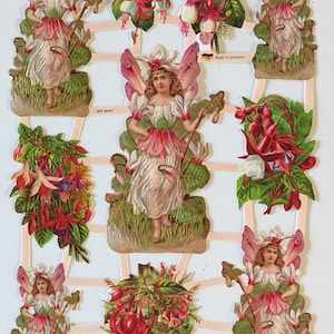 SCRAP RELIEFS Fuschia Fairy (1 hoja) #7365 - Troquelados en relieve - Made in Germany