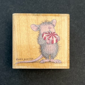 Stampability HMD1011 Hausmaus Monica Peppermint Delight kleiner Holzstempel 2004, gebraucht