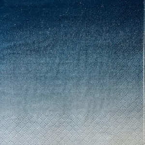 3 Servietten für Servietten in Decoupage-Technik, blaues Ombre und Saphirblau, ungefaltet