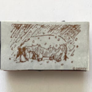 Klassieke Winnie-de-Pooh Iejoor All Night Media op schuimrubber gemonteerde rubberen stempel gebruikt
