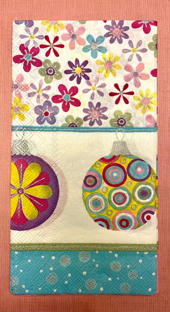 3 Serviettes De Table Pour Hôtesse, Décorations De Fleurs