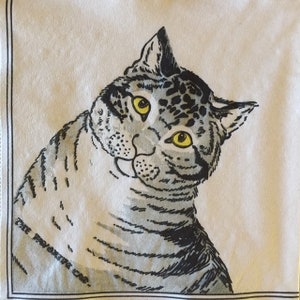 3 Authentic Vintage Beverage Decoupage Napkins Nathaniel Currier The Favorite Cat Metropolitan Museum of Art MMA, 10 x 10 image 1