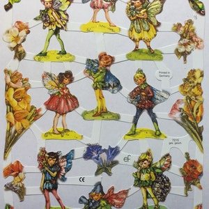 SCRAP RELIEFS Fairy Children (1 hoja) #7215 - Troqueles en relieve - Hecho en Alemania