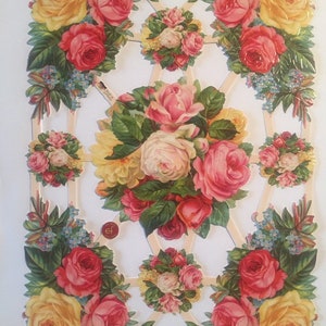 SCRAP RELIEFS Beautiful Roses (1 hoja) #7409 - Troquelados en relieve - Made in Germany
