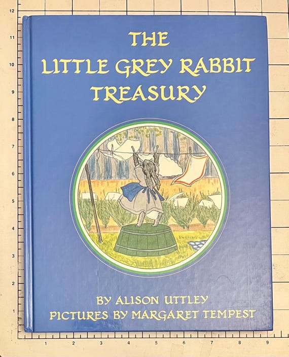 Hardcover English Classic Children's Book the Little Grey Rabbit