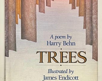 Trees A Poem by Harry Behn, illustrated by James Endicott (1992, Hardcover, 1st Edition 1st Printing)