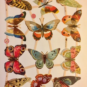 Mariposas Volando RELIEVES DE CHATARRA (1 hoja) #7408 - Troqueles en relieve - Hecho en Alemania
